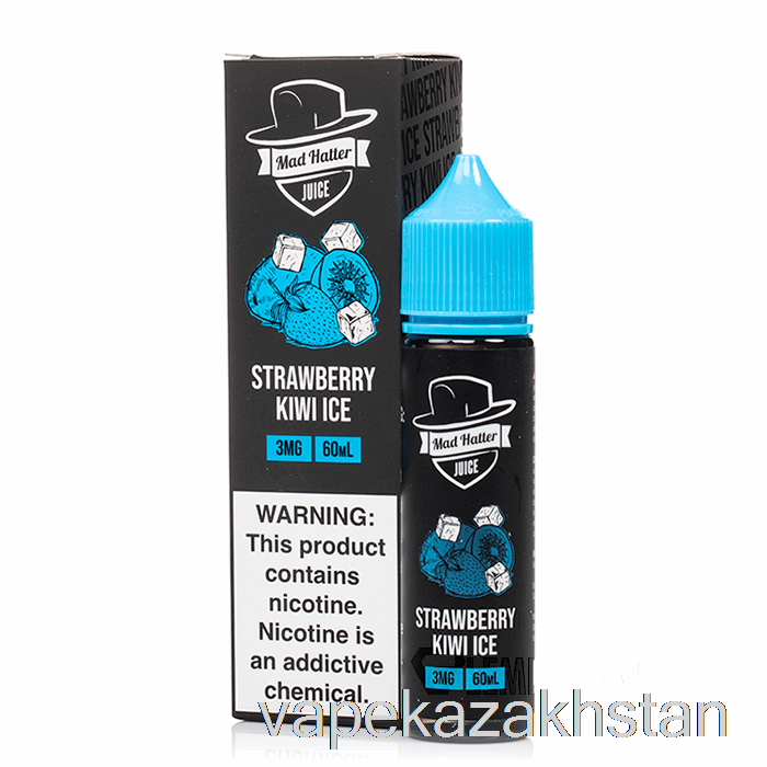 Vape Disposable Strawberry Kiwi ICE - Mad Hatter - 60mL 6mg